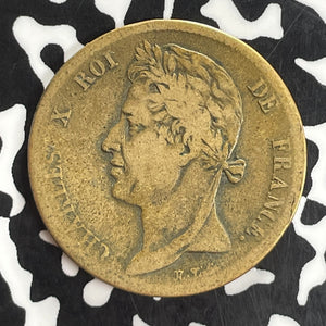 1828-A French Colonies 5 Centimes Lot#T8128