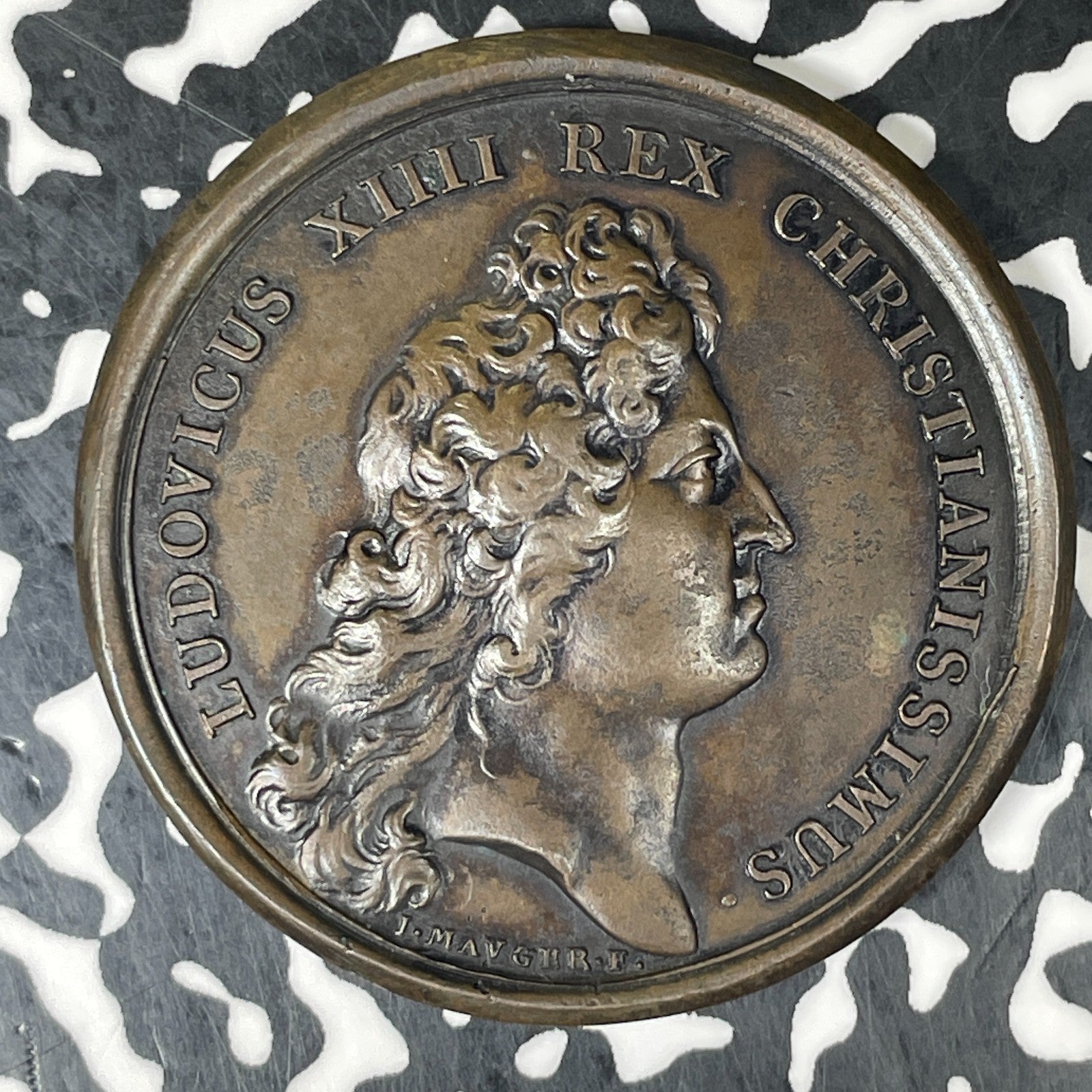1668 France Louis XIV Capture Of Besancon Medal Lot#JM0540 Divo-104, 42mm
