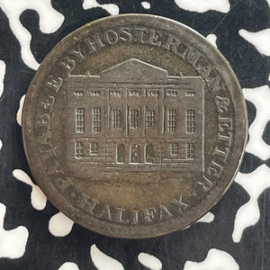 1815 Nova Scotia Hosterman & Etter 1/2 Penny Token Lot#T7661 Scarce!