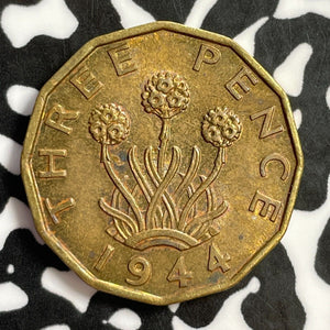 1944 Great Britain 3 Pence Threepence Lot#E1890 Nice!