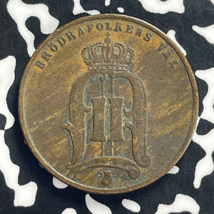 1877 Sweden 5 Ore Lot#T9176