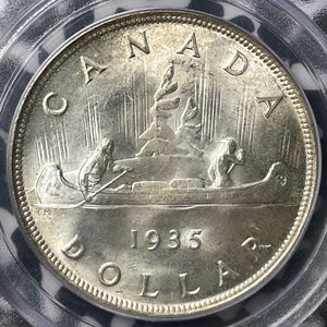 1935 Canada $1 Dollar PCGS MS65 Lot#G7317 Large Silver Coin! Gem BU!