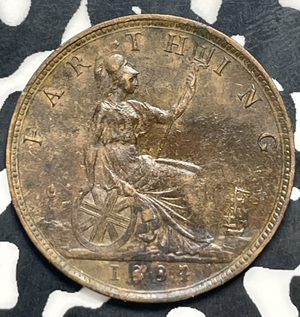 1884 Great Britain Farthing Lot#T9927