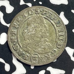 1656 Germany Silesia 3 Kreuzer Lot#JM0017 Silver!