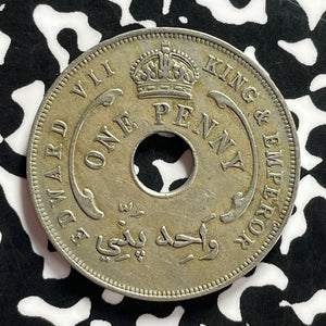 1908 British West Africa 1 Penny Lot#T9709