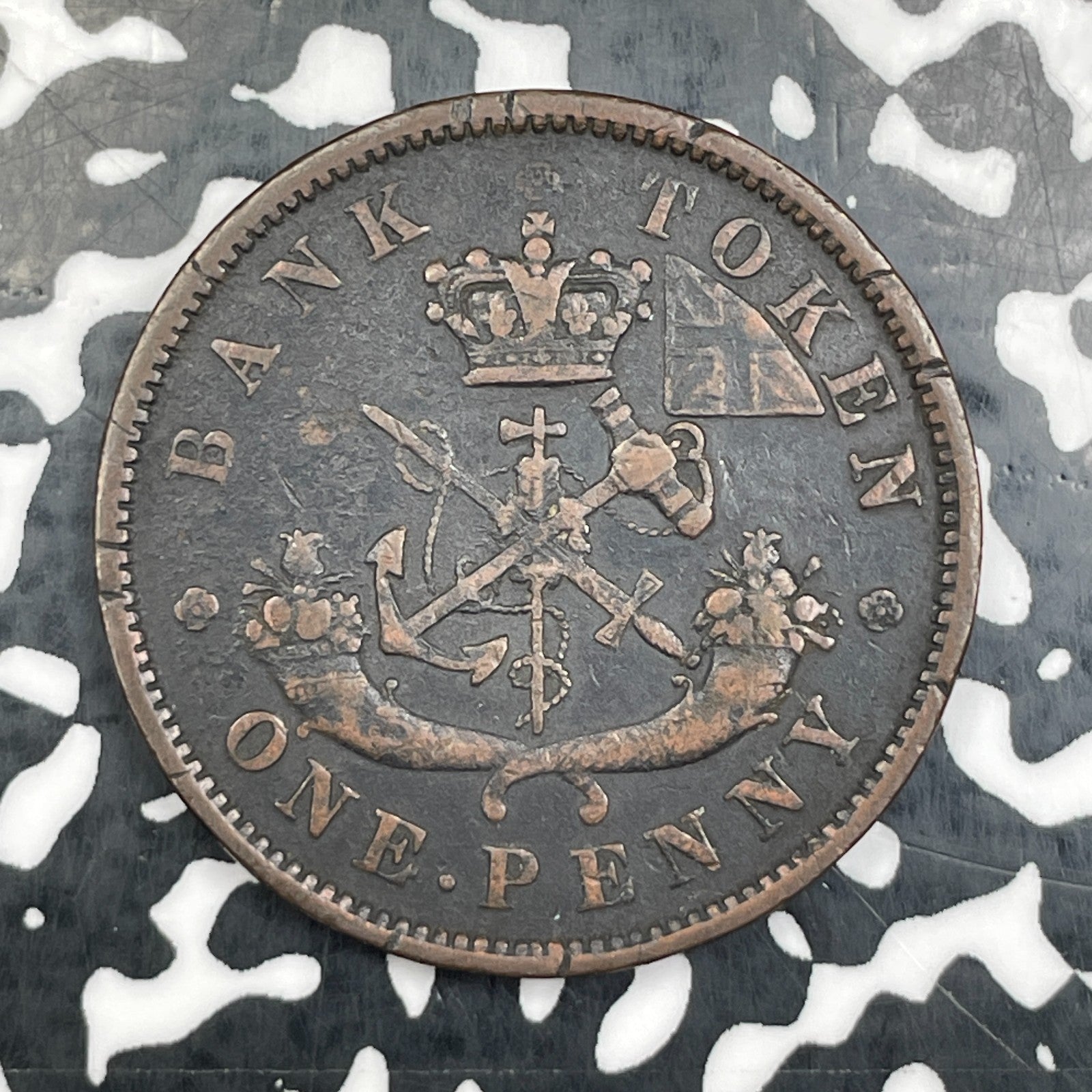 1850 Upper Canada 1 Penny Token Lot#N2136