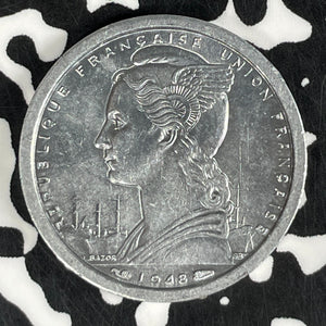 1948 French Equatorial Africa 1 Franc (9 Available) High Grade! (1 Coin Only)