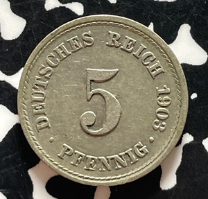 1903-F Germany 5 Pfennig Lot#T5020