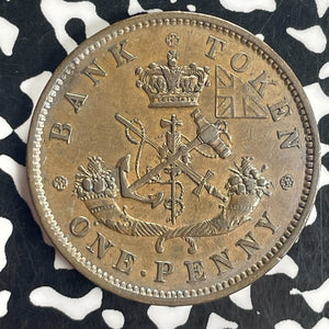 1850 Upper Canada 1 Penny Token Lot#T8427 Nice!