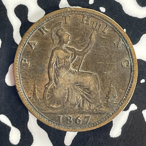 1867 Great Britain Farthing Lot#T8585