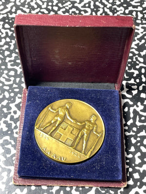 1924 Switzerland Aargau Shooting Festival Medal Lot#B2340 With Original Box