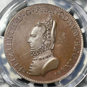 '1572' (19th C.) France Charles IX/Elizabeth Restrike Medal PCGS MS64 Lot#G8838