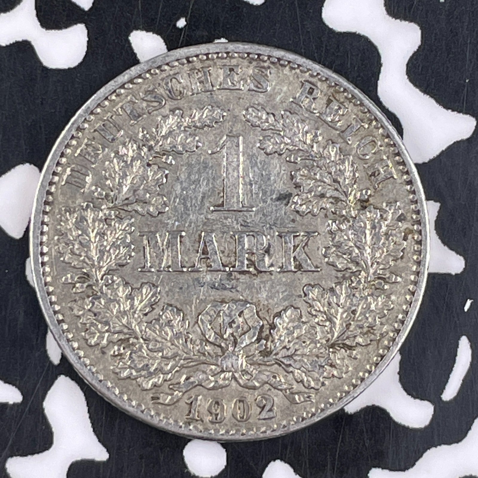 1902-G Germany 1 Mark Lot#F2623 Silver! Key Date! Low Mintage