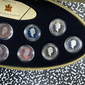 1999 Canada New Millennium 12x Coin Proof Set Lot#B2698 Silver! With Case