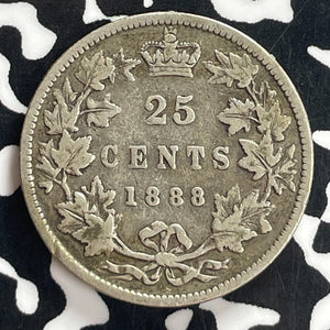 1888 Canada 25 Cents Lot#T7739 Silver!
