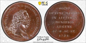 1794 Sweden Zacharias Strandberg Medal PCGS MS64 Lot#G1029 Hildebrand-229