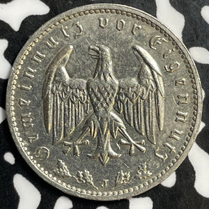 1934-J Germany 1 Mark Lot#E5439 High Grade! Beautiful!