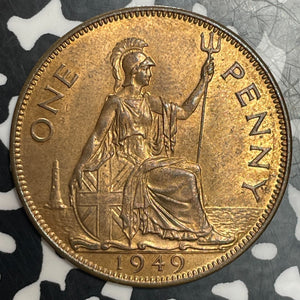 1949 Great Britain 1 Penny Lot#T3457 High Grade! Beautiful!