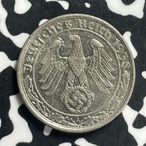 1938-A Germany 50 Pfennig Lot#JM9623 Nice! KM#95