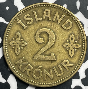 1929 Iceland 2 Kronur Lot#T9366