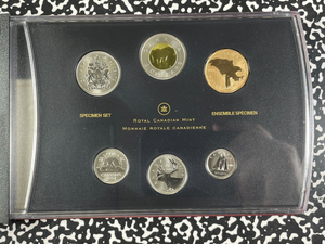 2014 Canada 6x Coin Specimen Set Lot#B2142 With Case & C.O.A. Ferruginous Hawk