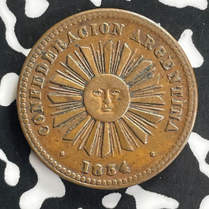 1865 Argentina 1 Centavo Lot#C0152 Nice!
