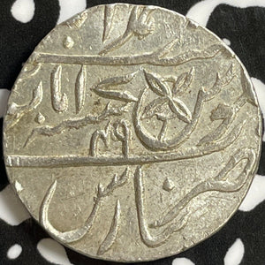 AH 1229 (1749) India Bengal Presidency 1 Rupee Lot#D6974 Silver!
