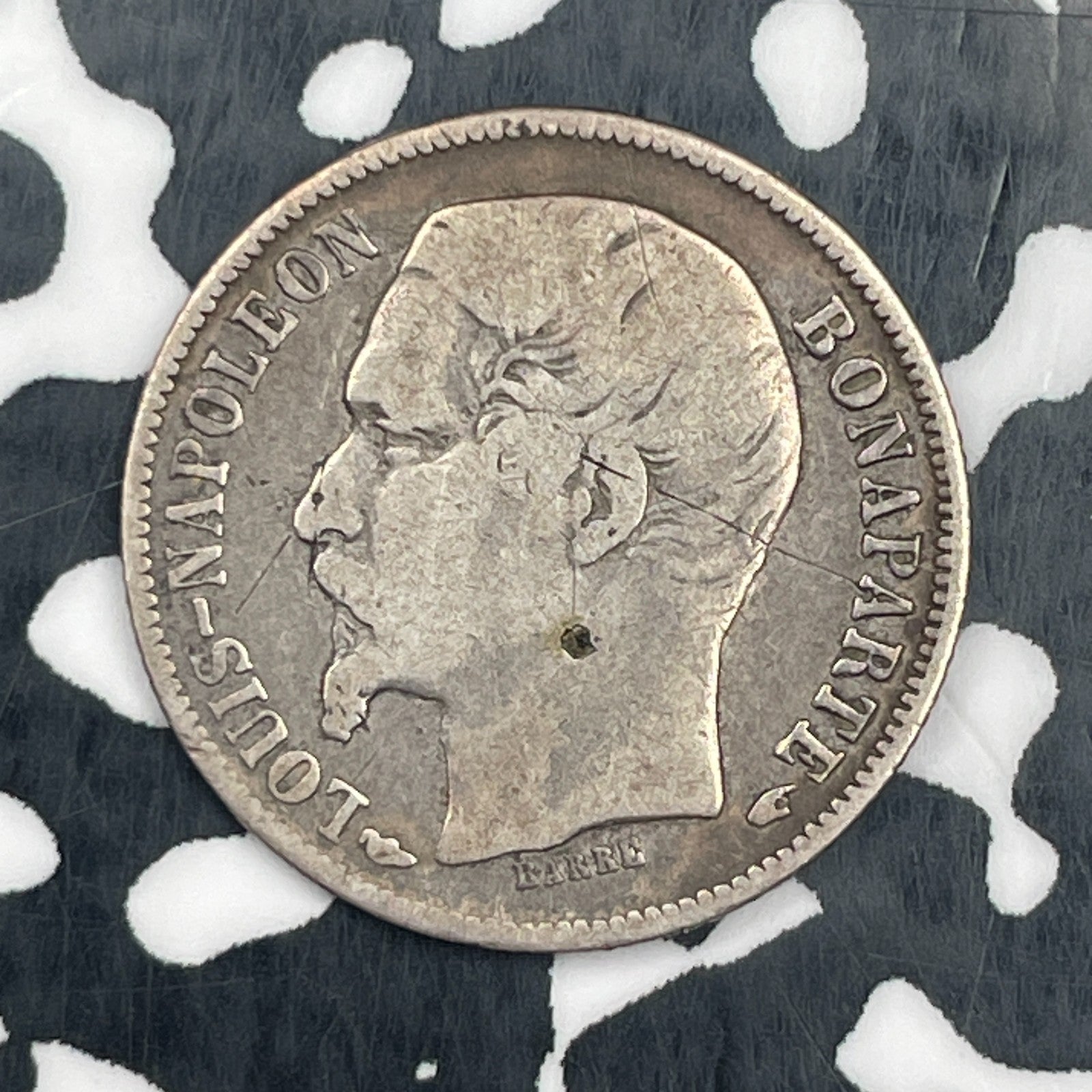 1852-A France 50 Centimes Lot#N3186 Silver!