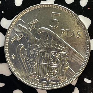 1957(59) Spain 5 Pesetas Lot#T3074 High Grade! Beautiful!