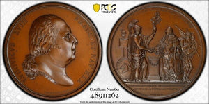 "1818" France Withdrawal Of The Triple Alliance Medal PCGS SP65 Lot#GV7000