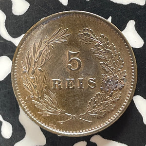 1892 Portugal 5 Reis Lot#T5718 High Grade! Beautiful!