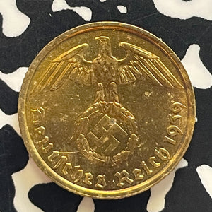 1939-A Germany 5 Pfennig Lot#T5785 High Grade! Beautiful Toning!