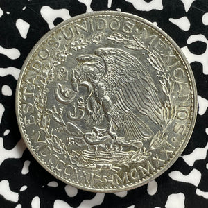 1921-Mo Mexico 2 Pesos Lot#JM9819 Large Silver! Nice!