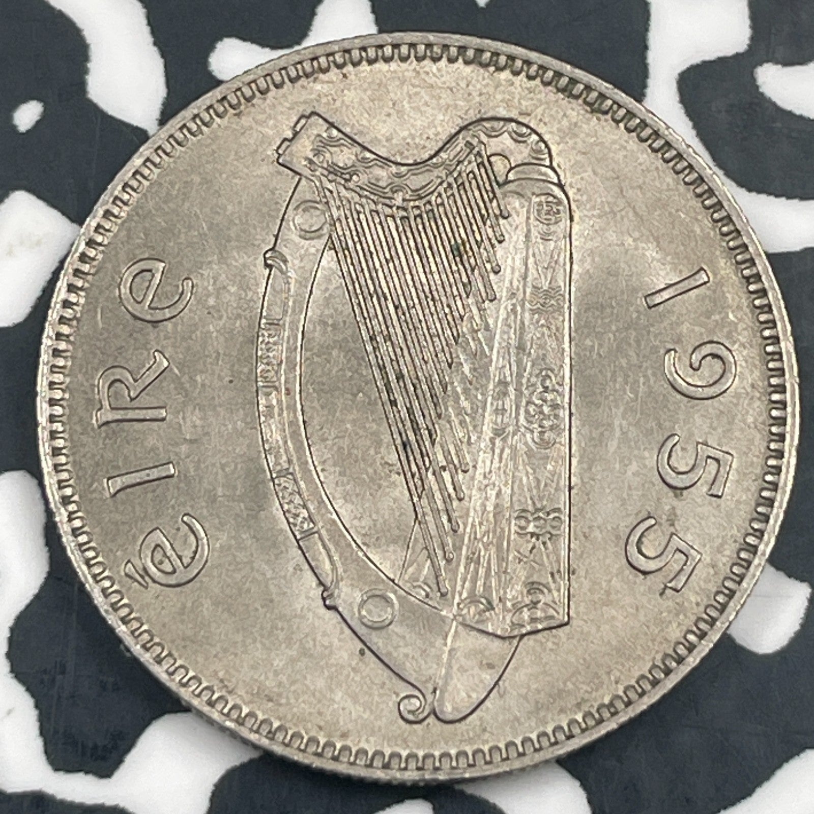 1955 Ireland 1 Shilling Lot# N3743 High Grade! Beautiful!
