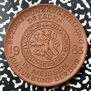 1983 Germany Dresden/Meissen Porcelain Medal Lot#B2165 68mm