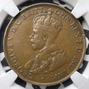 1925 Australia 1 Penny NGC XF40BN Lot#G7230