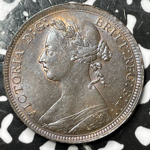 1886 Great Britain 1/2 Penny Half Penny Lot#D7446 High Grade! Beautiful!