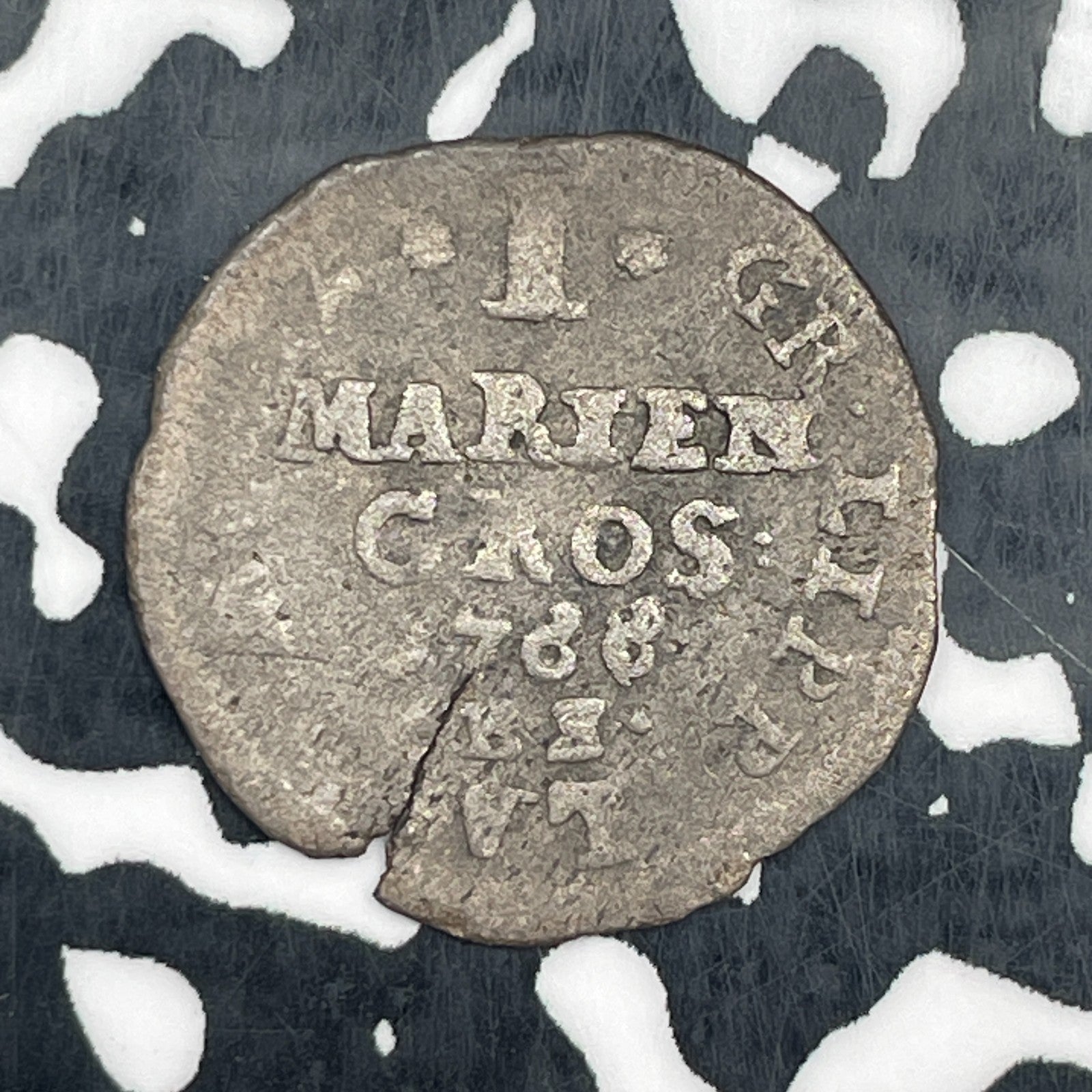 1763 Germany Lippe-Detmold 1 Mariengroschen Lot#N3221 Silver!