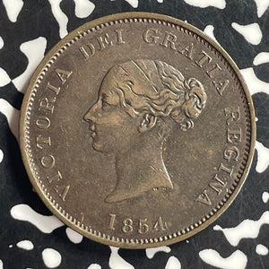 1854 New Brunswick 1 Penny Token Lot#JM9630 Nice!