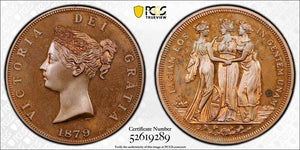 "1879" G.B. INA Retro Fantasy 1 Crown PCGS PR66 Lot#GV680 Proof! Gem BU! X#81a