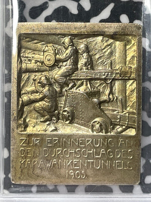 1905 Austria Karawanken Tunnel Medal PCGS SP64 Lot#GV7326 Silver! Wurzbach-4219