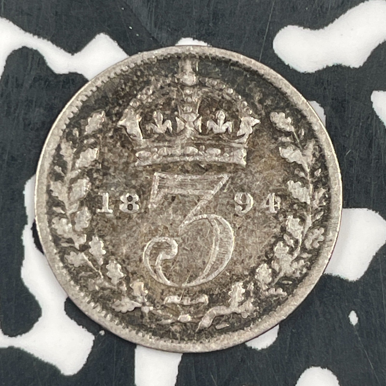 1894 Great Britain 3 Pence Threepence Lot#F5648 Silver!