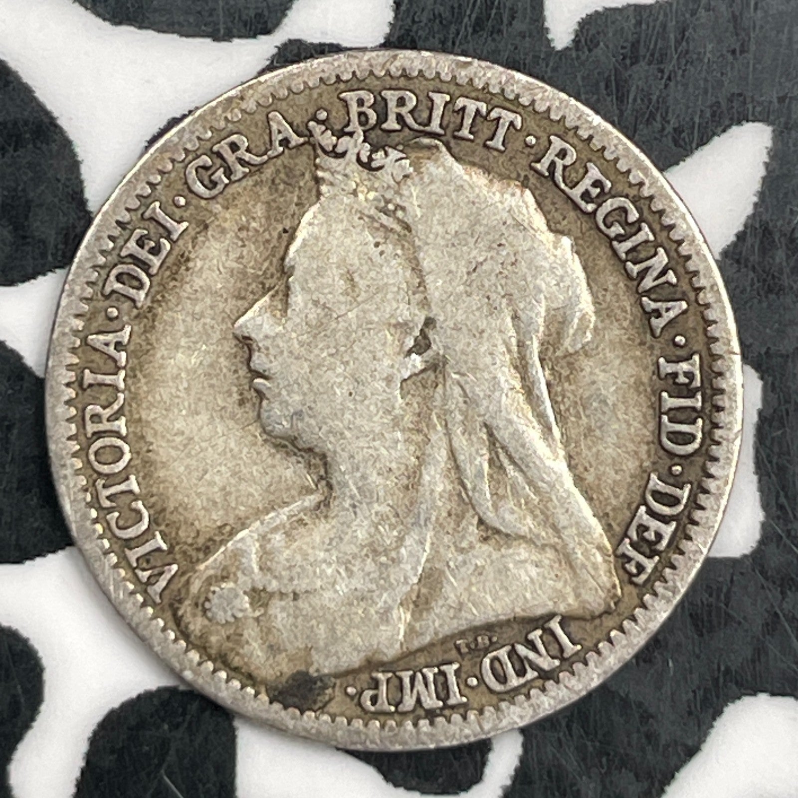 1898 Great Britain 3 Pence Threepence Lot#F5438 Silver!
