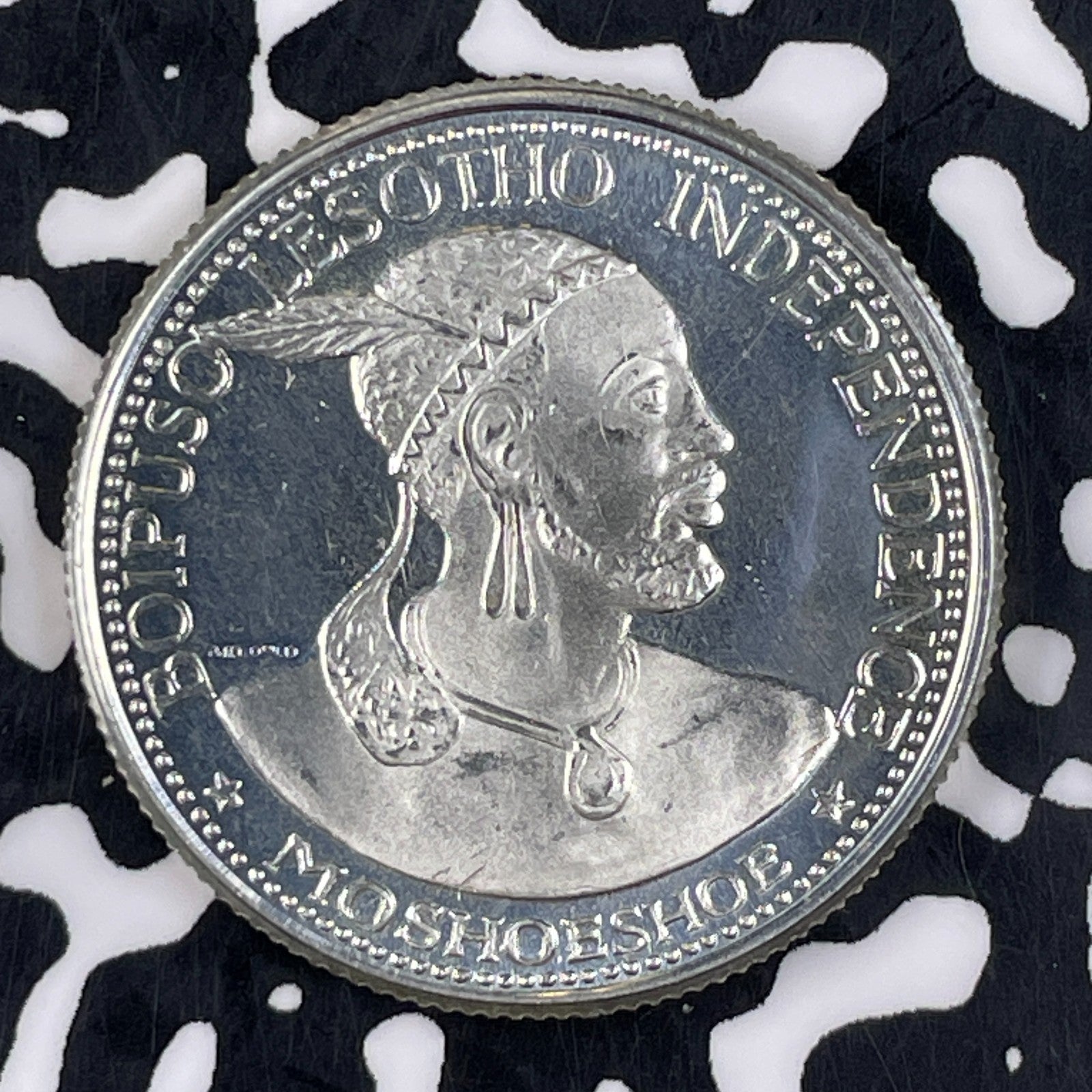 1966 Lesotho 20 Licente Lot#JM1354 Silver! Proof