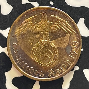 1939-A Germany 5 Pfennig Lot#T5784 High Grade! Beautiful Toning!