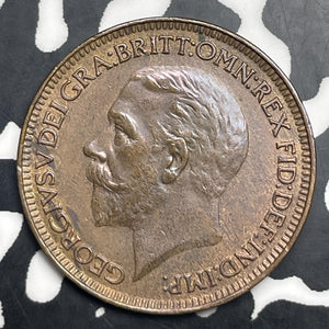 1927 Great Britain Farthing Lot#C0881 Nice!