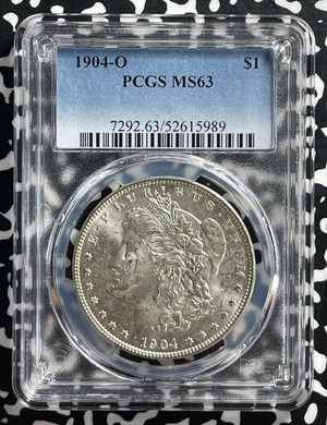 1904-O U.S. $1 Morgan Dollar PCGS MS63 Lot#G415 Silver! Choice UNC!