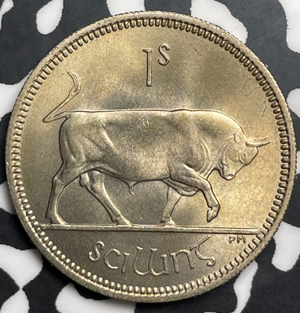 1961 Ireland 1 Shilling Lot#T9851 High Grade! Beautiful!