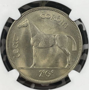 1955 Ireland 1/2 Crown NGC MS64 Lot#G020 Choice UNC!