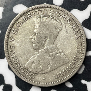 1925 Australia 6 Pence Sixpence Lot#E9473 Silver!